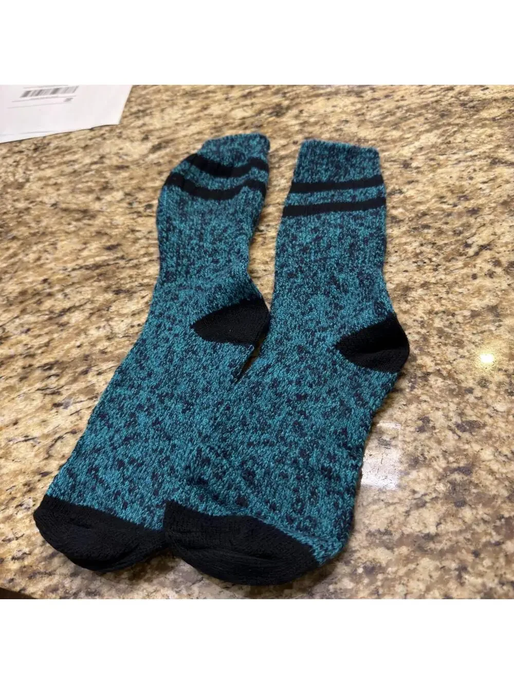 Men's Blue and Multi Sock